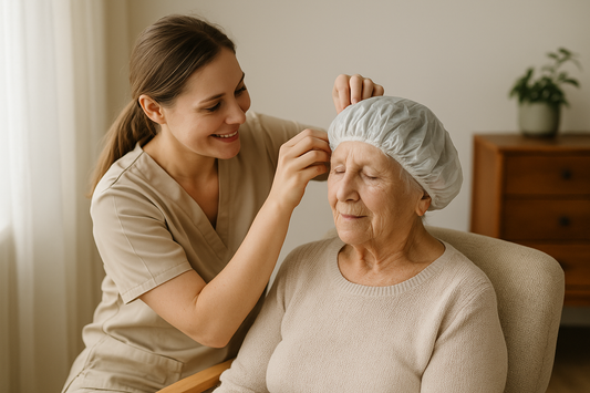 pure ease no rinse shampoo cap for elderly
