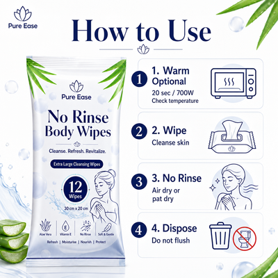 PureEase Body Wipes