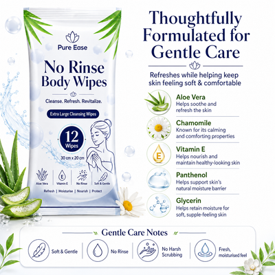 PureEase Body Wipes