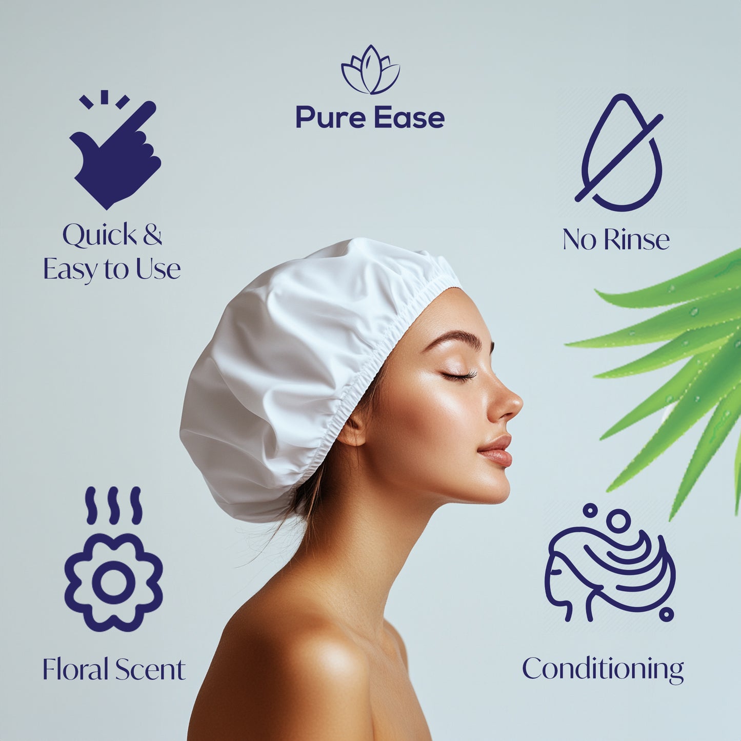 PureEase No Rinse Shampoo Cap